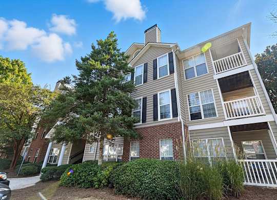 Exterior with balconies at Chroma Park Apartments in Austell GA