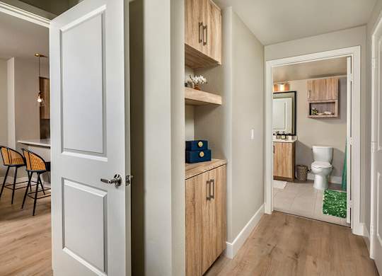 Family suite storage at Rivair Apartment Homes in San Diego CA