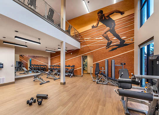 Fitness center at Cala Apartments in Austin TX