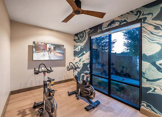 Fitness center at Cala Apartments in Austin TX