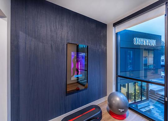 Fitness studio at The Brynn in Kirkland WA