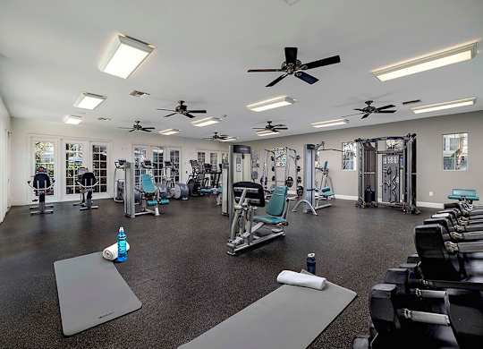 Fitness center at Campana Crown Valley Apartments in Mission Viejo CA