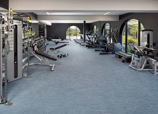 Fitness center at Chromatic Flats Apartments in San Diego CA