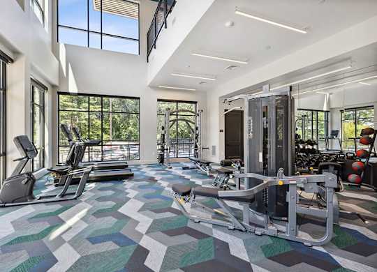 State of the art Fitness center at Jayden Apartments in Peabody MA