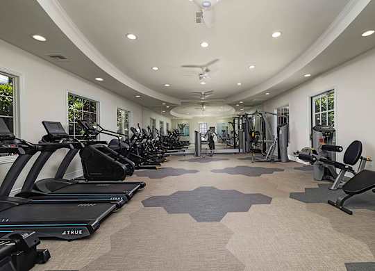 Fitness center cardio at Landara Apartments in Ontario CA