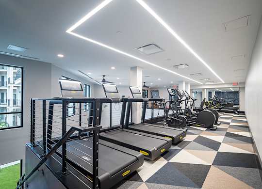 Fitness Center Cardio at The Belhaven in Alexandria VA