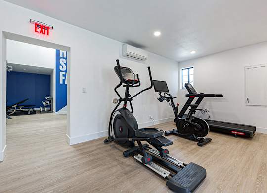 Fitness Center Cardio Equipment at The Resort at Encinitas Apartments in Encinitas CA