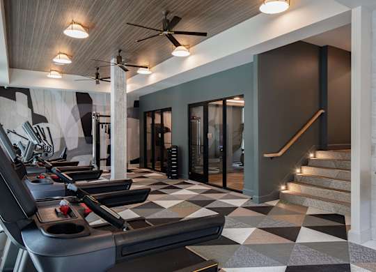 Fitness center cardio at Wayfern Apartments in Sandy Springs GA