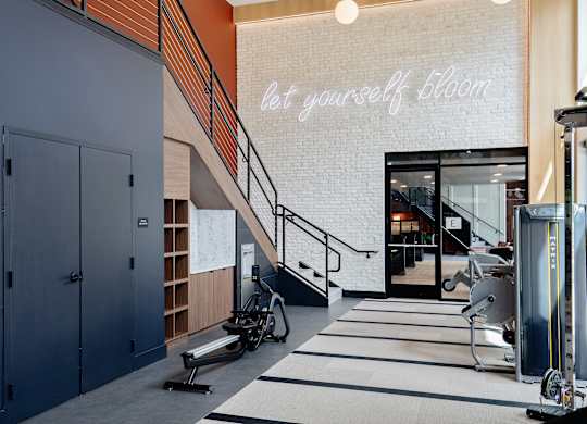 Fitness Center Entry at The Edley in Atlanta GA