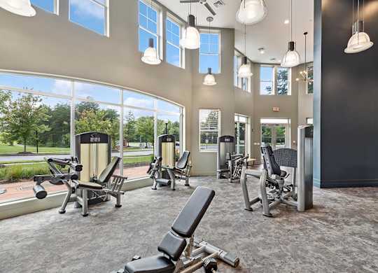 Fitness center cardio at Westerchester at the Pavillions in Waldorf MD