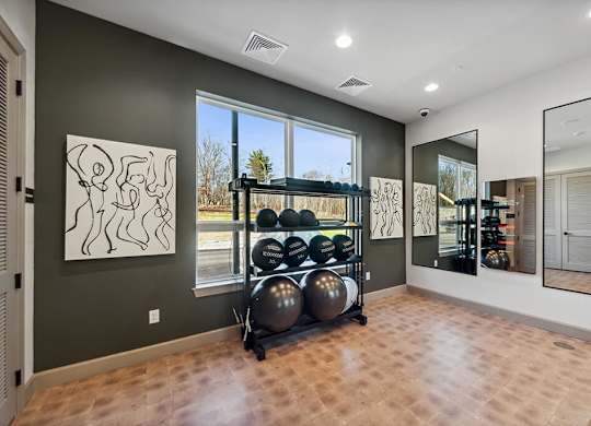 Fitness Center Yoga at The Quill Apartments in Milford, MA