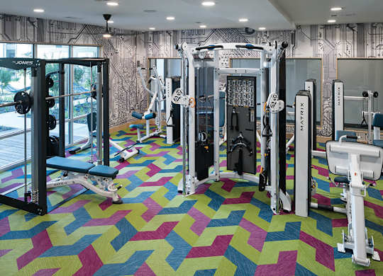 Fitness Center at Jada Legacy Central Apartments in Plano TX