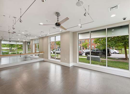 Fitness center studio at Westerchester at the Pavillions in Waldorf MD