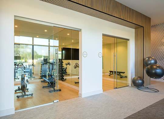 Fitness studios at Treo Apartments in Fort Lauderdale FL