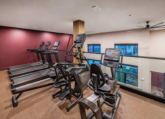 Fitness Upstairs Center at Heights at 1520 Apartments in Houston TX