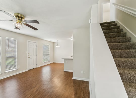 Foyer stairs at Sterling Green and Sheldon Ranch in Channelview TX