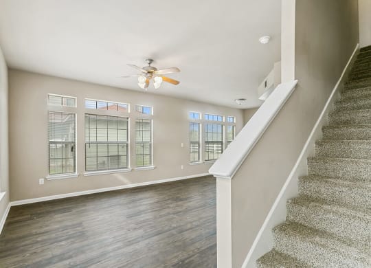 Foyer stairs at Sterling Green and Sheldon Ranch in Channelview TX