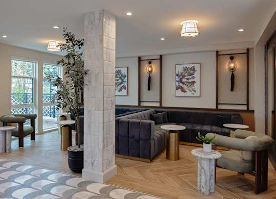 Front lobby area at Wayfern Apartments in Sandy Springs GA