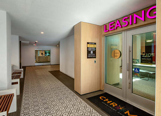 Garage Leasing Rideshare Valet Entry at Chroma Apartment Homes in Canoga Park CA