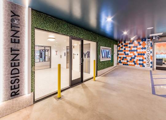 Garage Main Entry at Vita Apartment Homes in Orange CA
