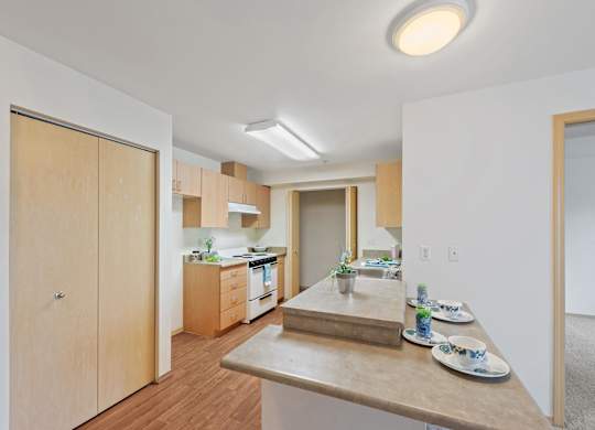 Kitchen at Washington Terance Apartments in Seattle WA