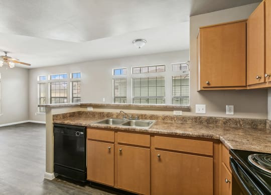 Kitchen countertops at Sterling Green and Sheldon Ranch in Channelview TX