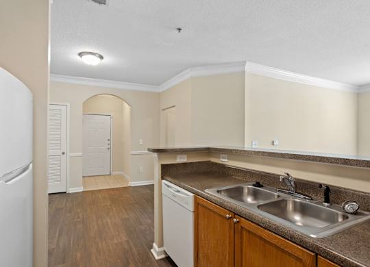 Kitchen sink at Longwood Vista Apartment Homes in Atlanta GA