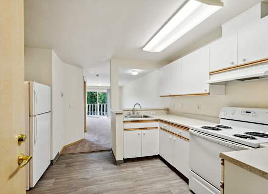 Kitchen at Woodlands at Forbes Lake Apartments in Kirkland WA(1)