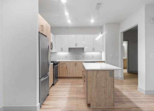 Kitchen pearl design package at VERO Apartments in Chelsea MA