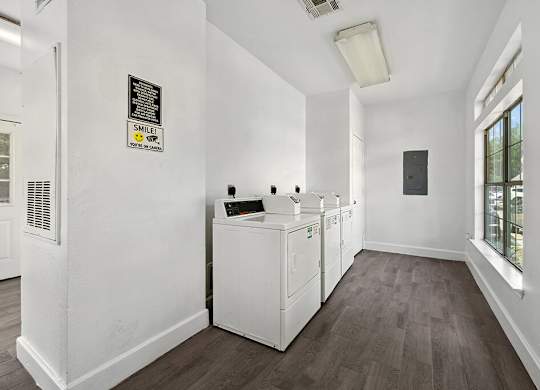 Laundry facilities at Fountains at Tidwell and The Enclave in Houston TX