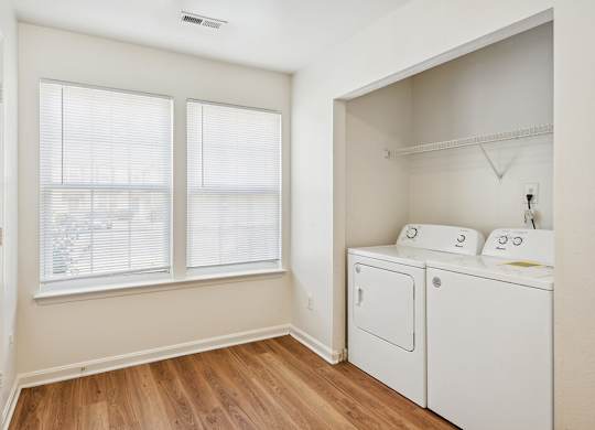 Laundry area at Broadwater Townhomes in Chester VA