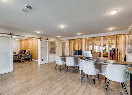 Leasing office at Mission James Place Apartments in Austin TX