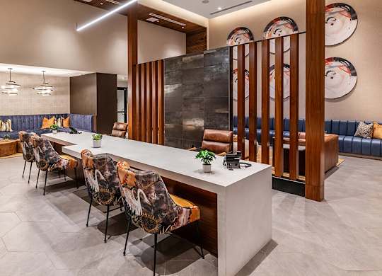 Leasing office at The Wylden Apartments in Los Angeles CA