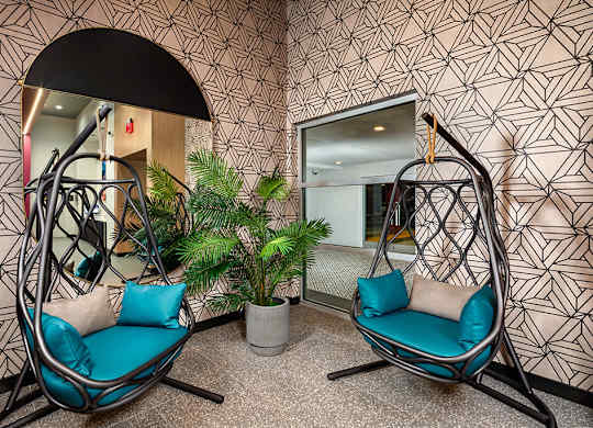 Leasing Ride Share Valet Chairs at Chroma Apartment Homes in Canoga Park CA