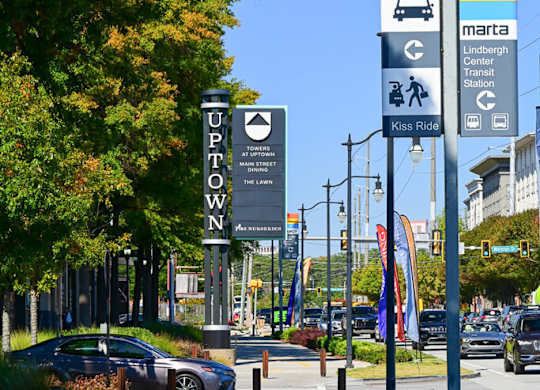 Lindbergh MARTA stop near The Edley Apartments in Atlanta GA