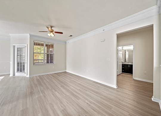Living room at Grand Oaks Apartments in Chester VA