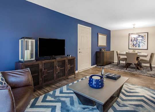 Living room at Cobalt Springs Apartment Homes in Taylors SC