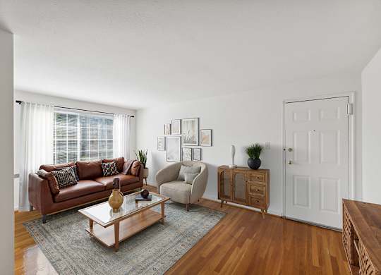 Living room at Patrick Henry Apartments Arlington VA