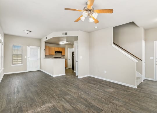 Living room with dining area at Sterling Green and Sheldon Ranch in Channelview TX
