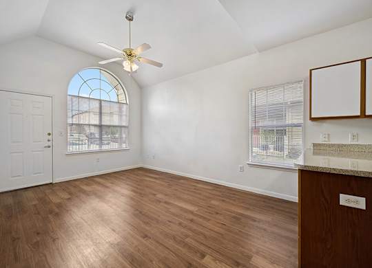 Living room at Fountains at Tidwell and The Enclave in Houston TX