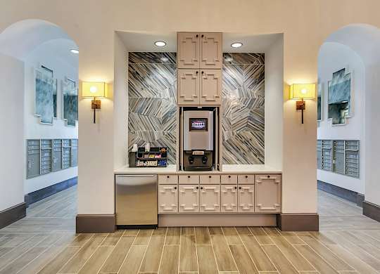Lobby at The Huntington Apartments in Plano TX