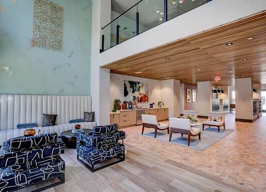 Lounge Seating and Mail at Verge Apartments in Atlanta GA