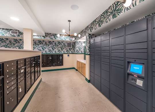 Mail Room and Amazon Lockers at West Village Poway Apartments in Poway CA