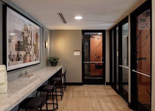 Media Room Working Area at The Edley in Atlanta GA