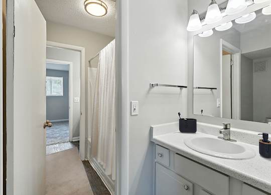 Bathroom at City Side Flats Apartments in Nashville TN