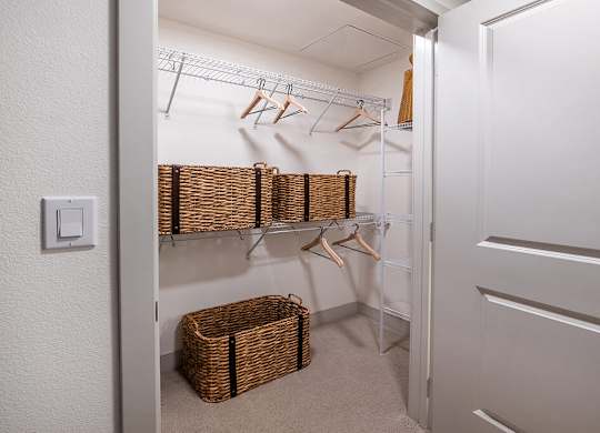 Large closet at The Wylden Apartments in Los Angeles CA