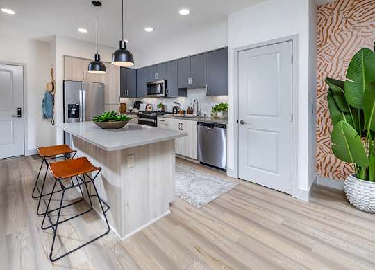 Kitchen at The Wylden Apartments in Los Angeles CA