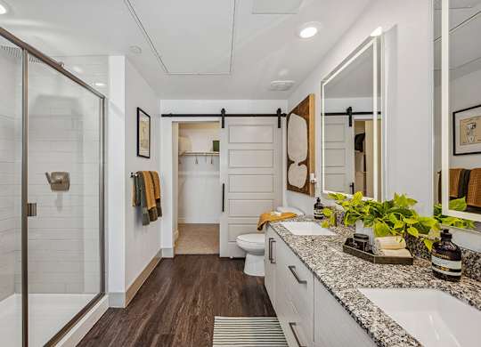 Bathroom at District at Scottsdale Apartments in Scottsdale AZ