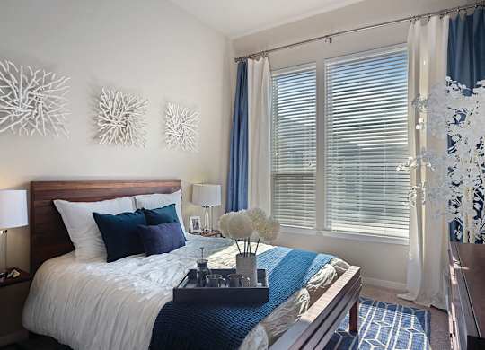 Bedroom at The Douglas Apartments in Denver