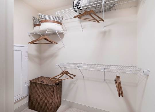 Large oversized closet at Avel Apartment Homes in Orange CA